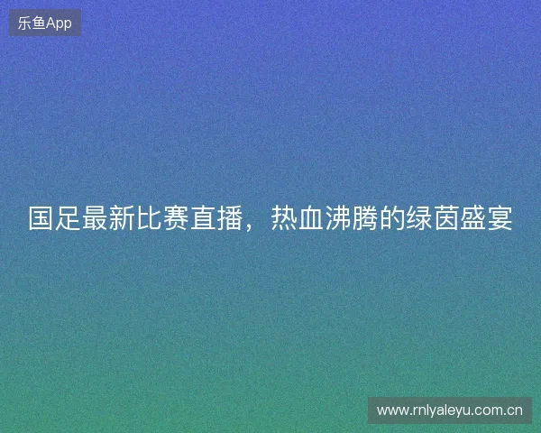 国足最新比赛直播，热血沸腾的绿茵盛宴